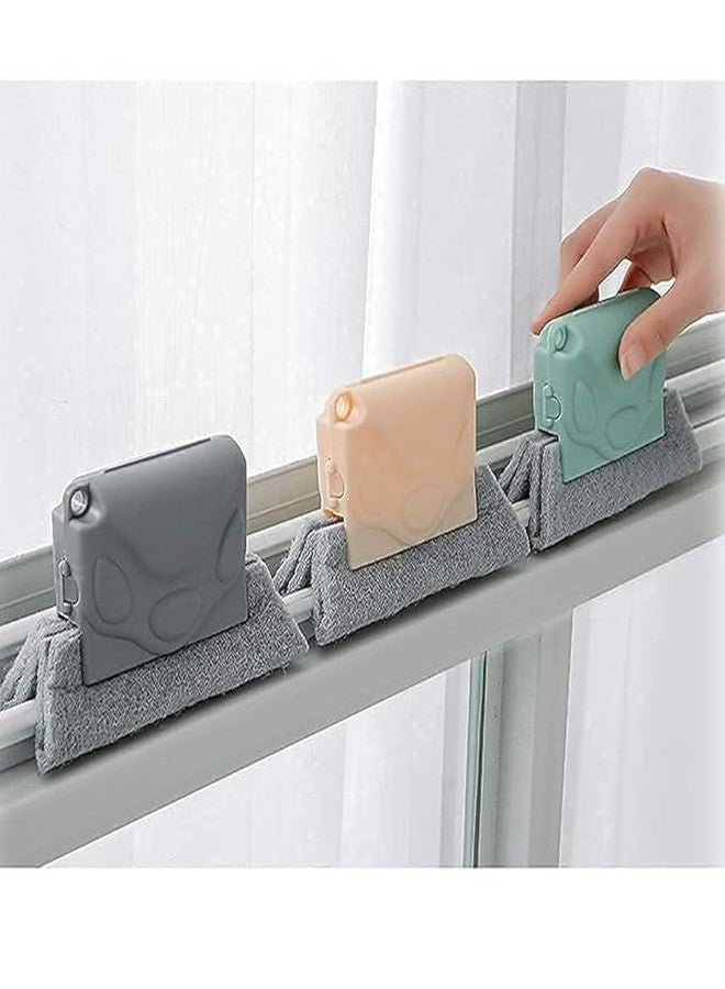 BRIGHTZONE Combo of Window Groove Frame Cleaning Brush and Dust Cleaning Brush for Window Slot Keyboard with Mini Dustpan Door Track Cleaning Brushes Dust Cleaner Tool for All Corners Edges and Gaps - Image 2
